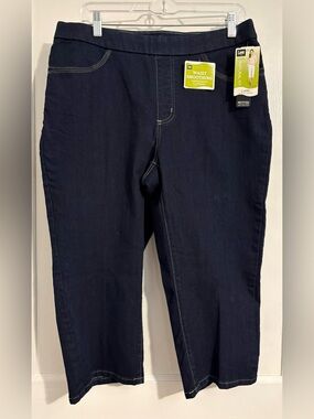 Lee Navy Ankle Capri Jeans - Waist Smoothing